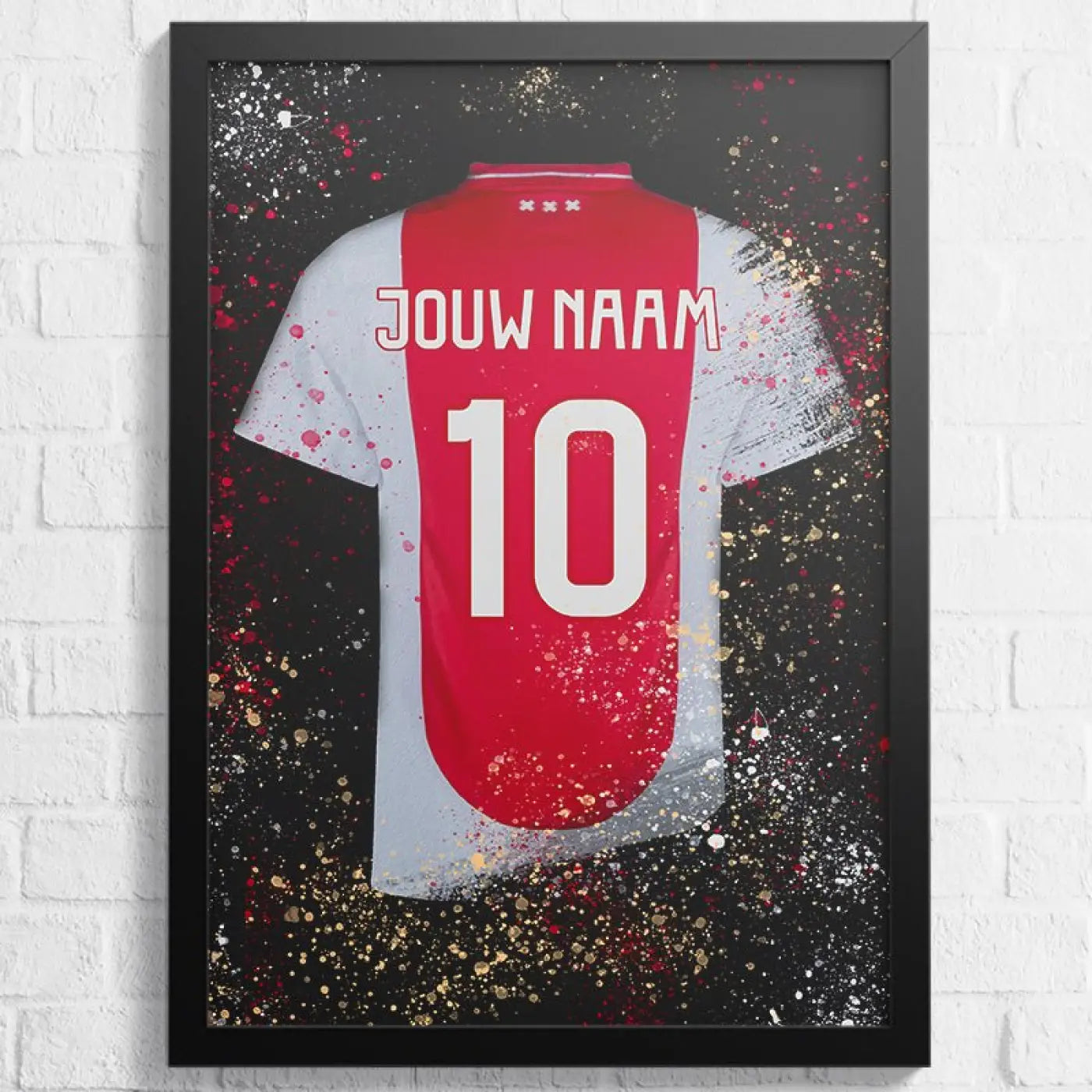 Amsterdam Shirt - Voetbal Poster - Wanddecoratie - Poster A2 (43x61cm) - Voetbalposters