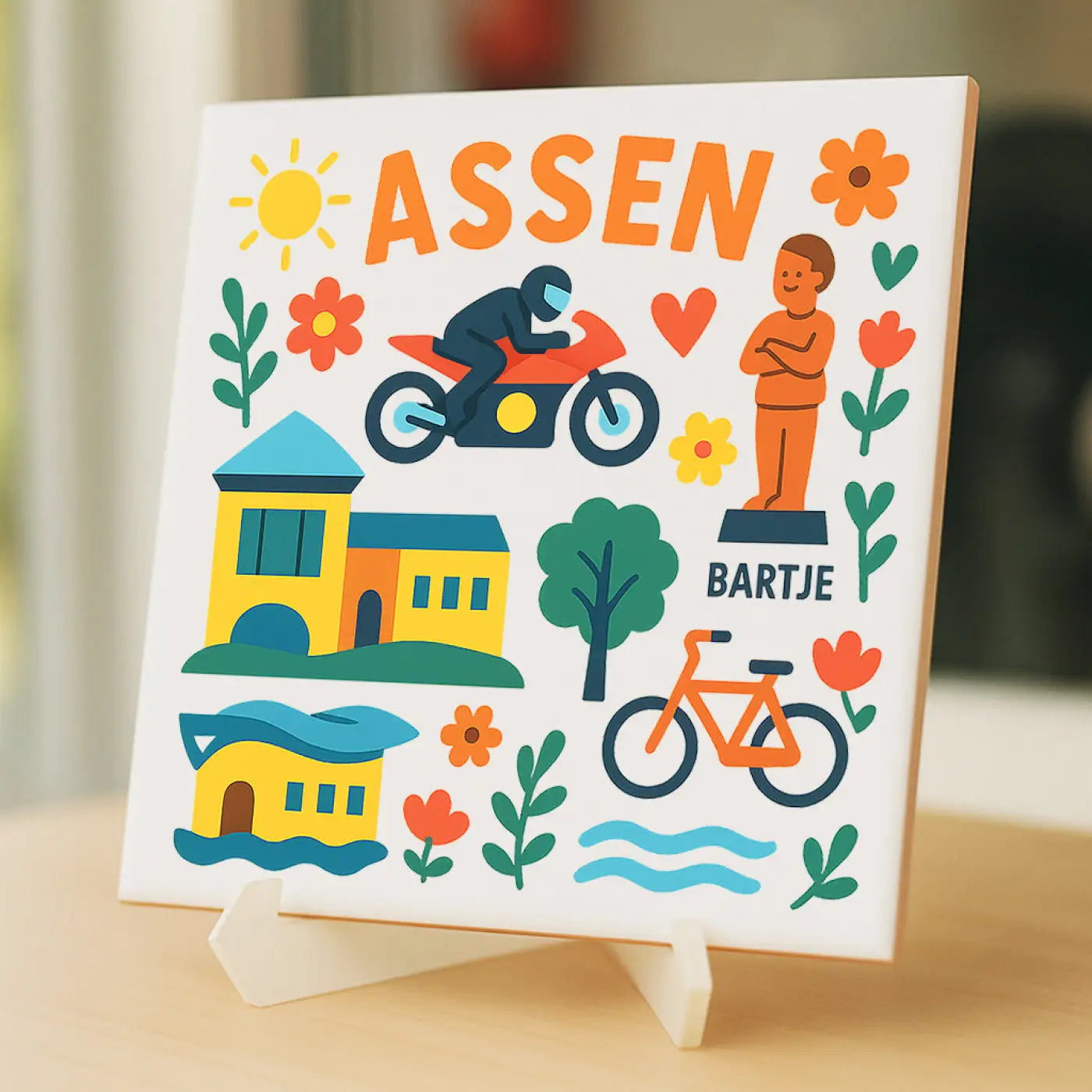 Assen Cadeau Tegeltje - Tegeltjes