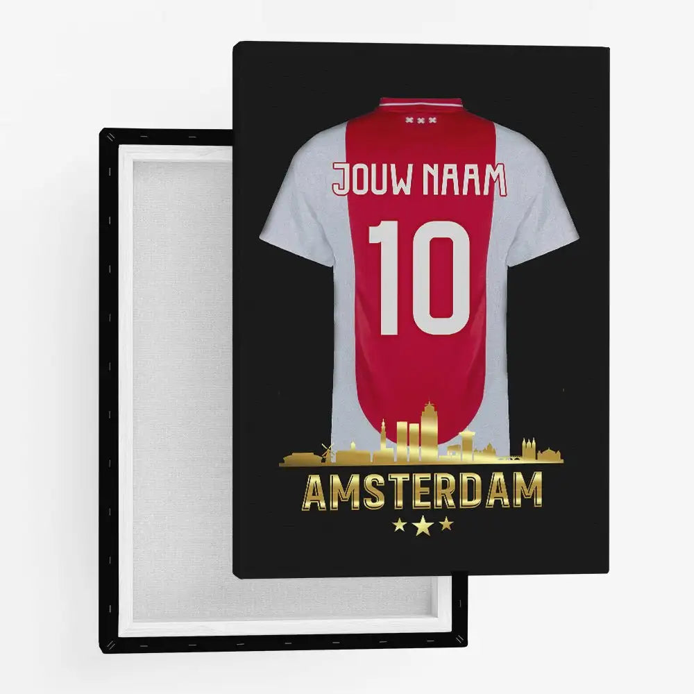 Ajax voetbalposter met shirt wanddecoratie