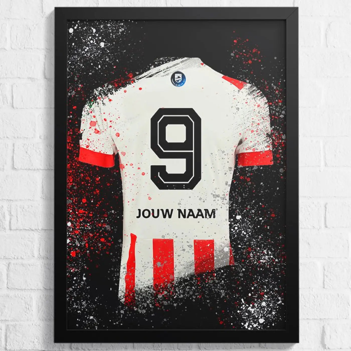 PSV voetbalposter met shirt wanddecoratie