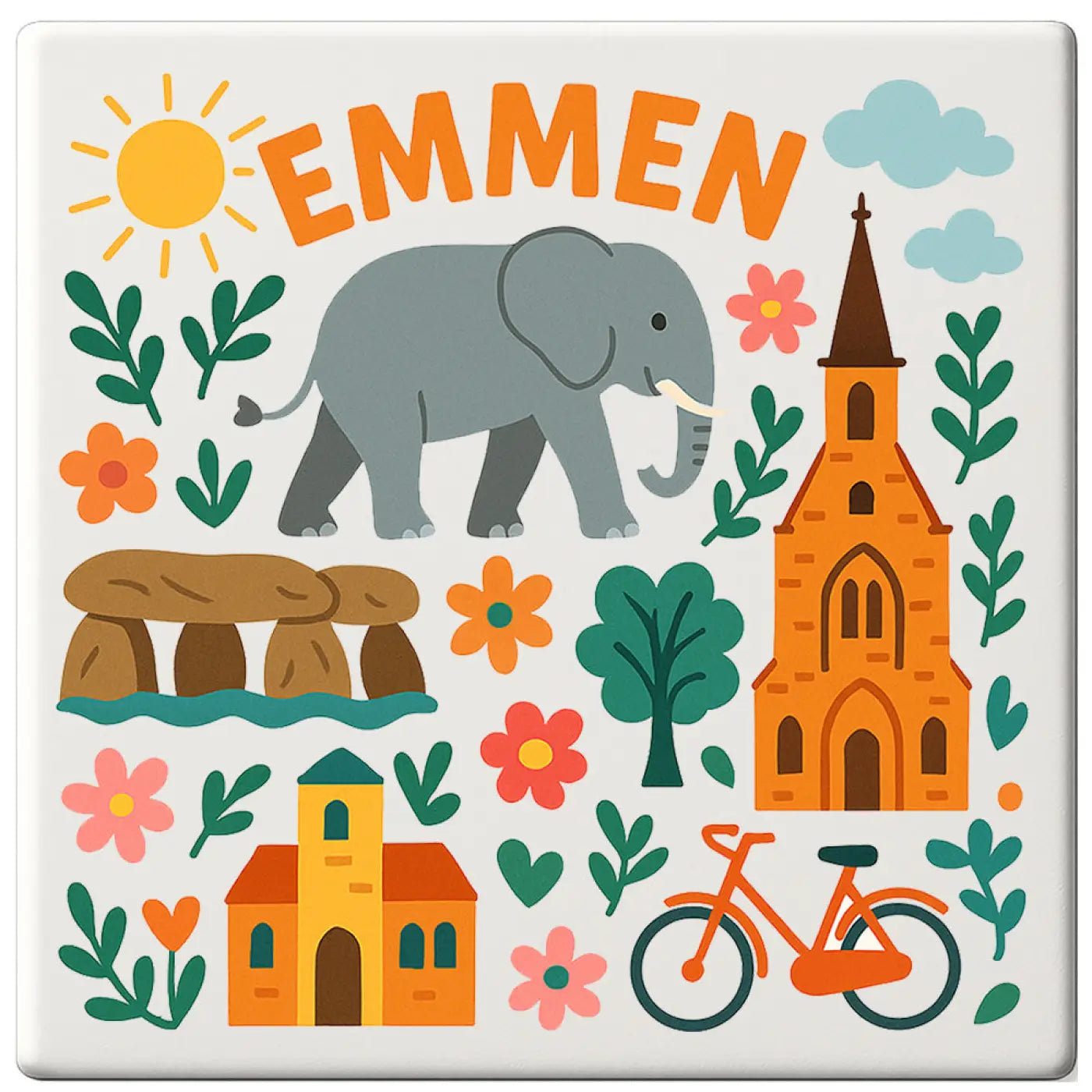 Emmen Cadeau Tegeltje - Tegeltjes