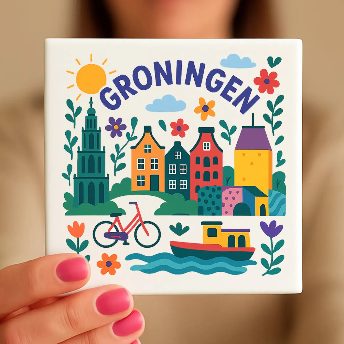 Groningen Cadeau Tegeltje - Tegeltjes