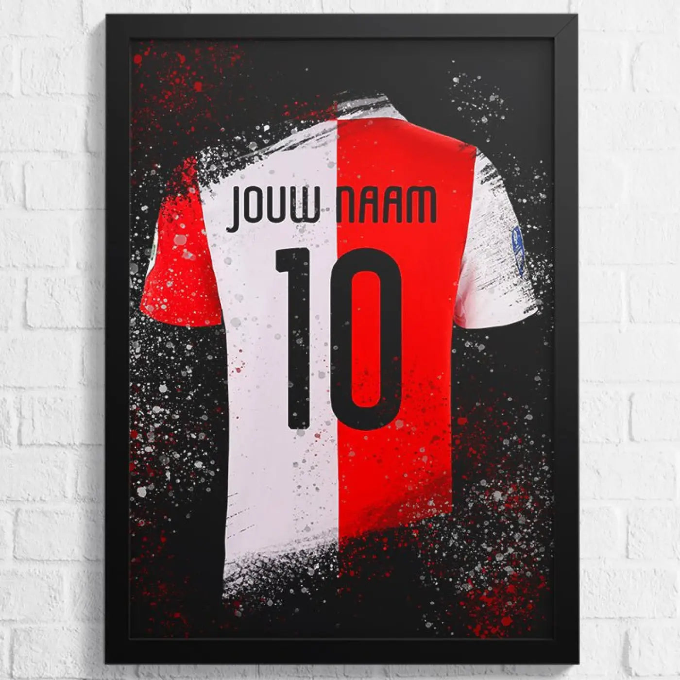 Rotterdam Shirt - Voetbal Poster - Wanddecoratie - Poster A2 (43x61cm) - Voetbalposters
