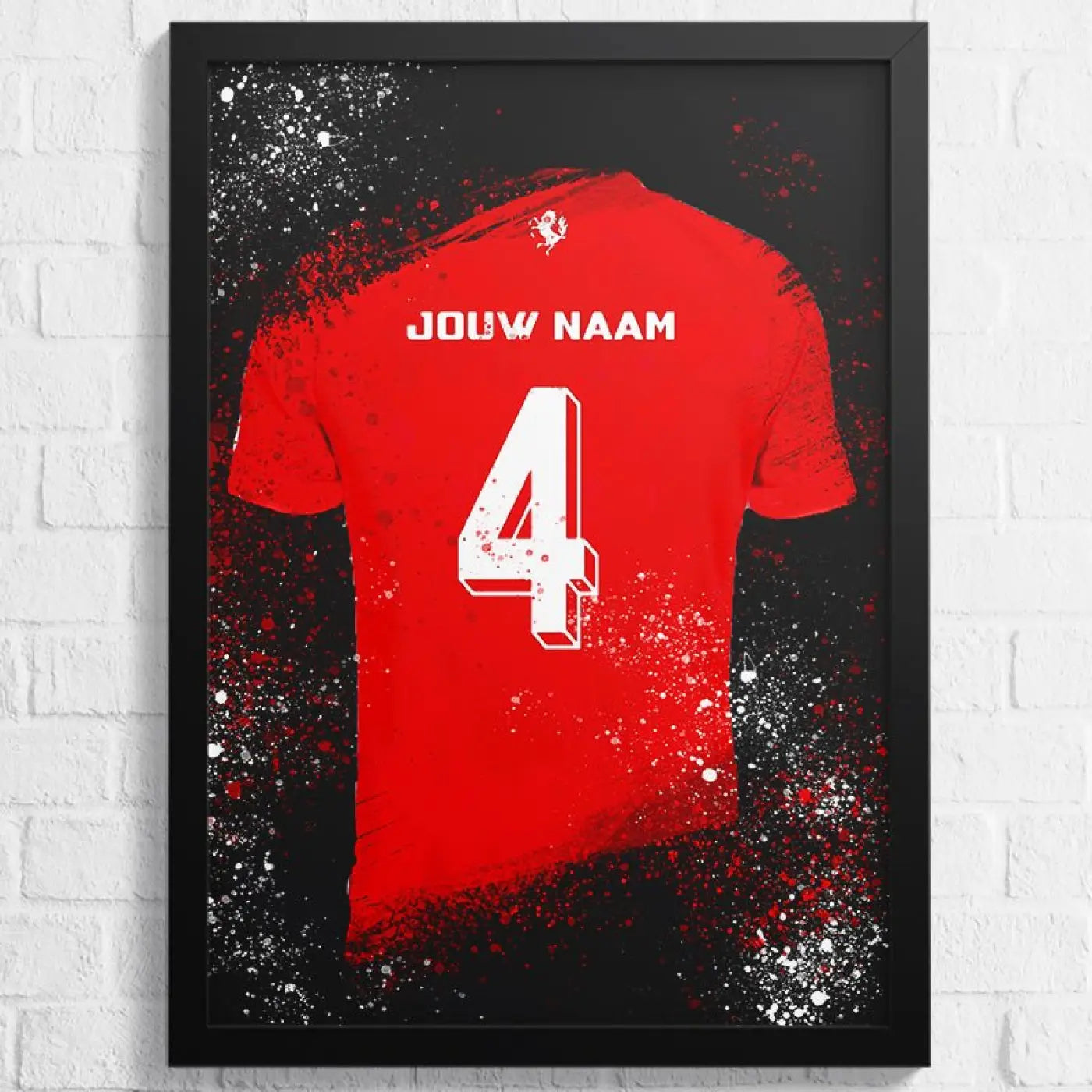 Twente Shirt - Voetbal Poster - Wanddecoratie - Poster A2 (43x61cm) - Voetbalposters