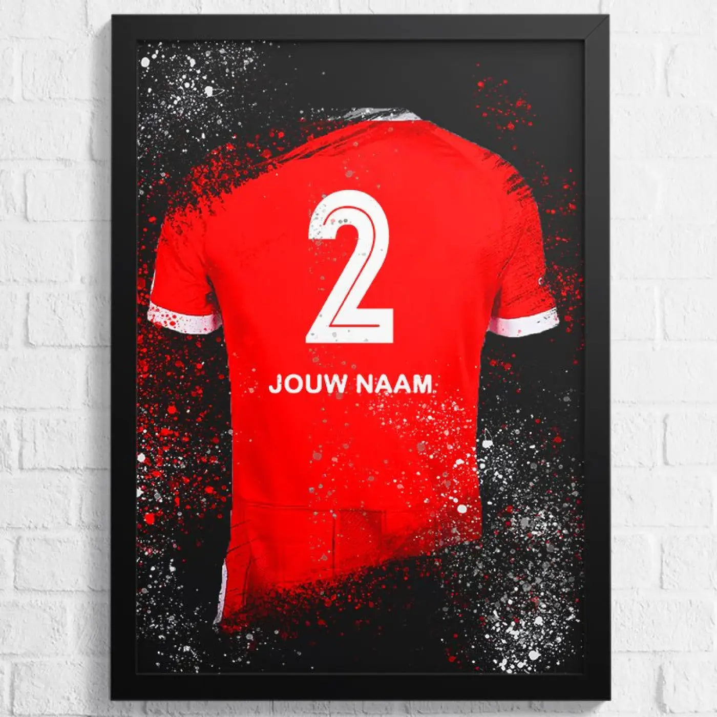 Alkmaar Shirt - Voetbal Poster - Wanddecoratie - Poster A2 (43x61cm) - Voetbalposters