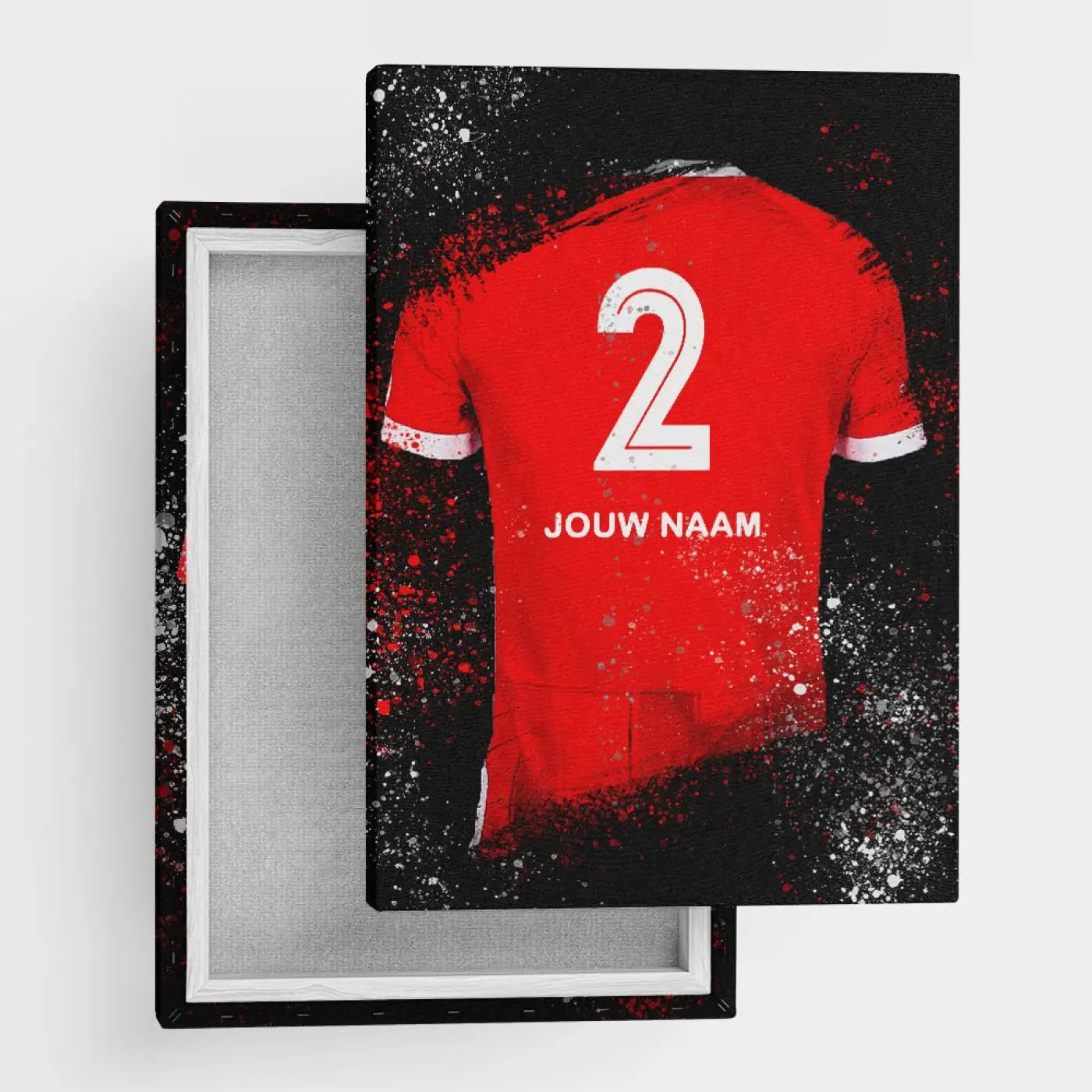 Alkmaar Shirt - Voetbal Poster - Wanddecoratie - Canvas (50x70cm) - Voetbalposters