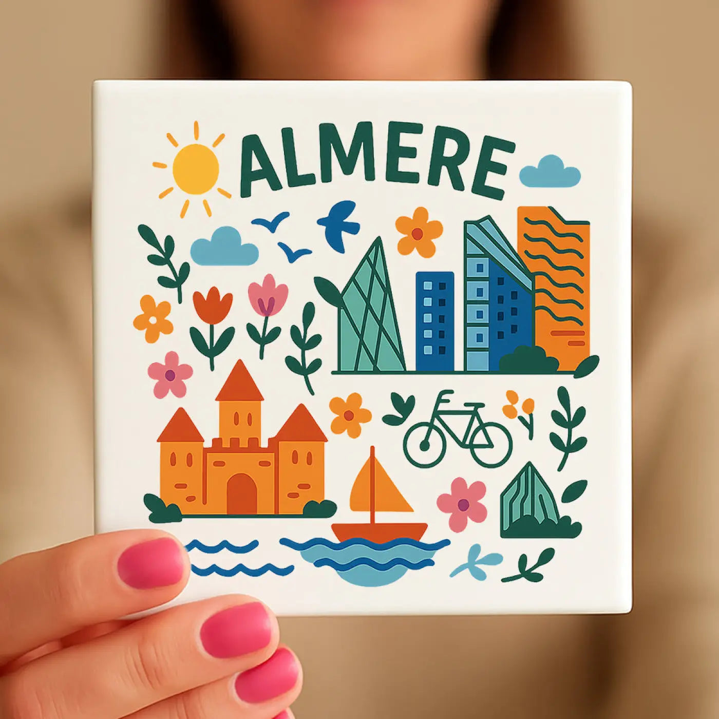 Almere Cadeau Tegeltje - Tegeltjes