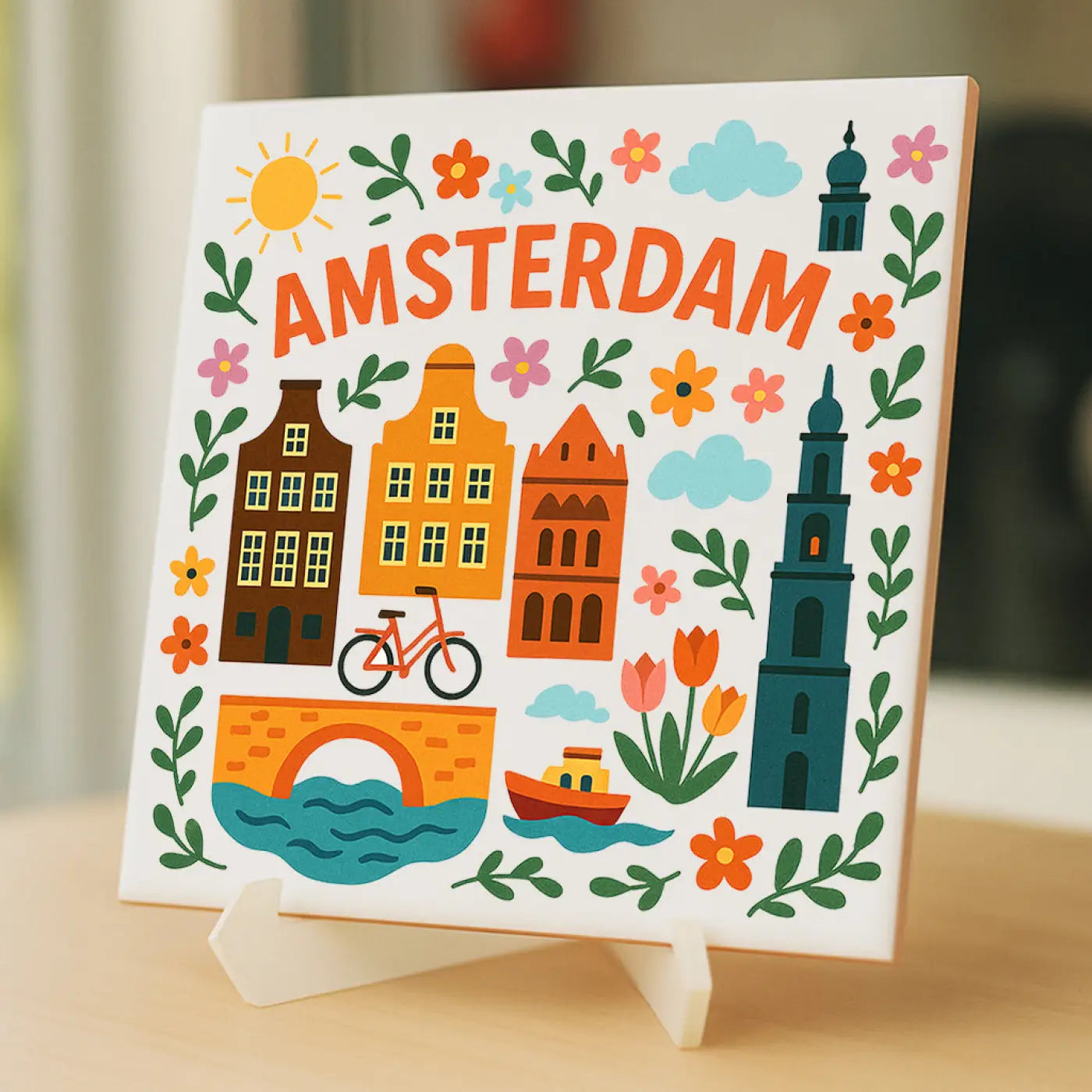 Amsterdam Cadeau Tegeltje - Tegeltjes