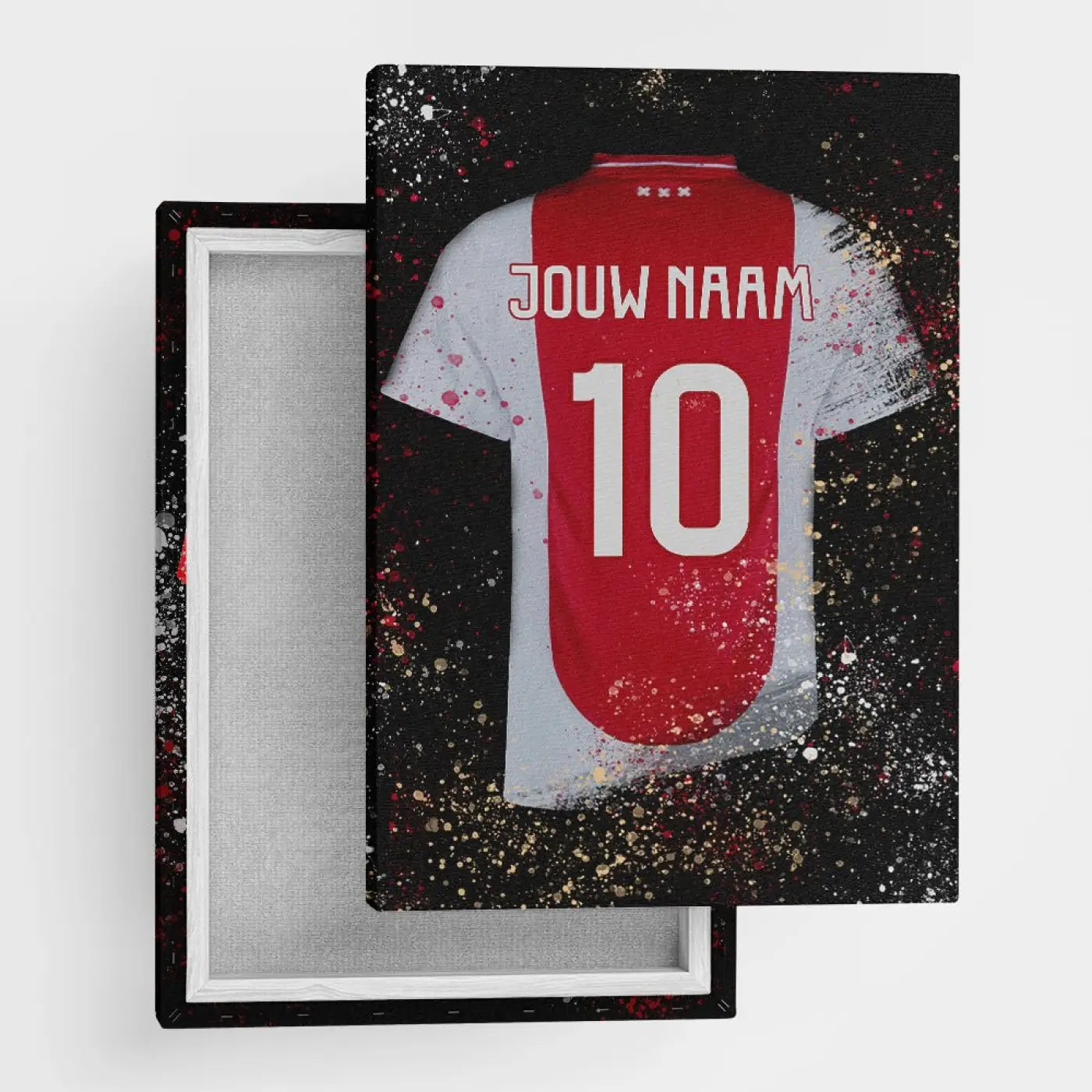Amsterdam Shirt - Voetbal Poster - Wanddecoratie - Canvas (50x70cm) - Voetbalposters