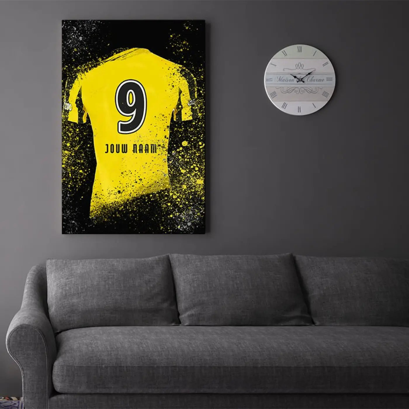 Vitesse voetbalposter met shirt wanddecoratie