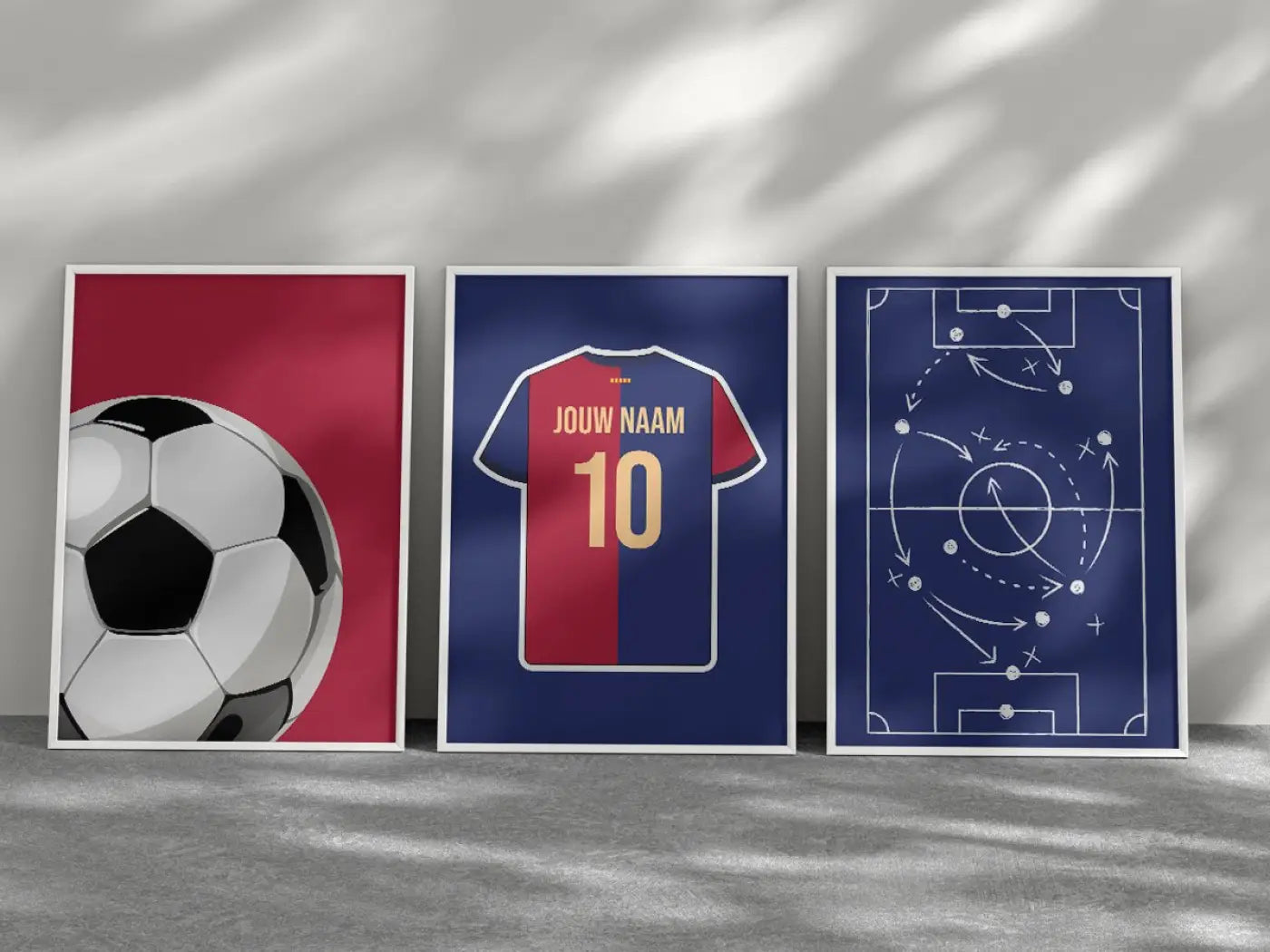Barcelona 3-delige posterset - Star collection - Posters 30 x 40 cm - Voetbalposters