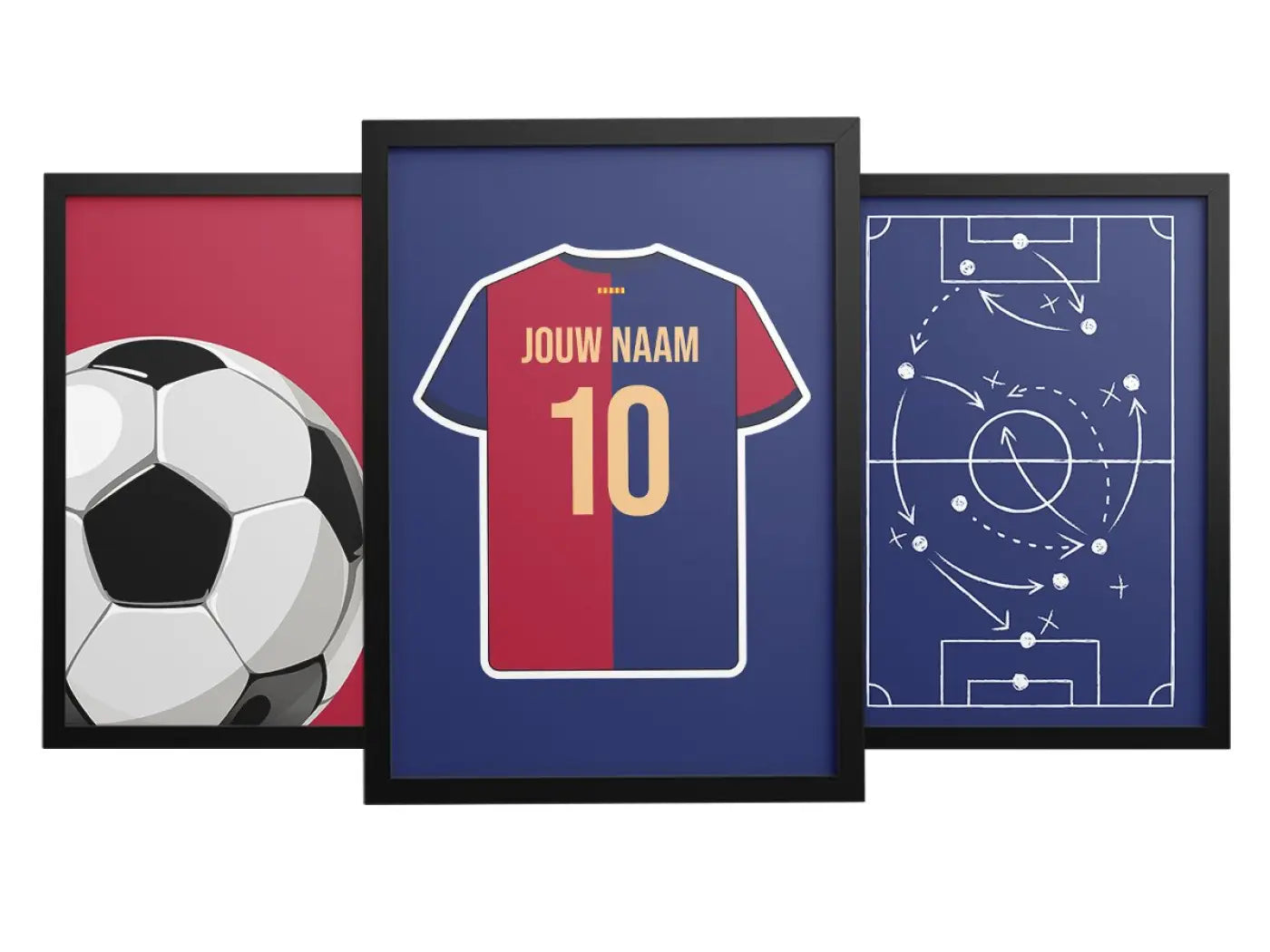 Barcelona 3-delige posterset - Star collection - Voetbalposters