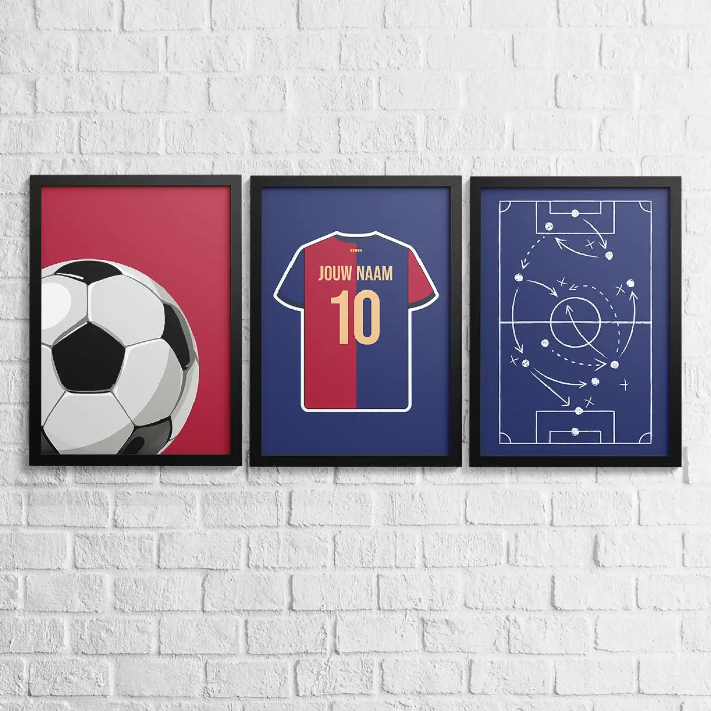 Barcelona 3-delige posterset - Star collection - Voetbalposters