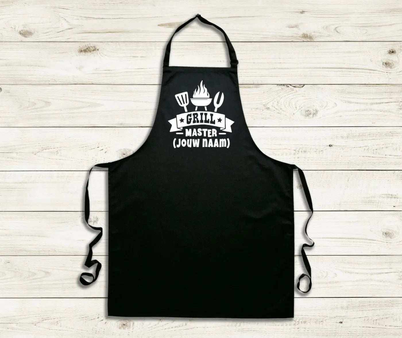 BBQ Schort met Naam (Grillmaster) - Geschenkenset