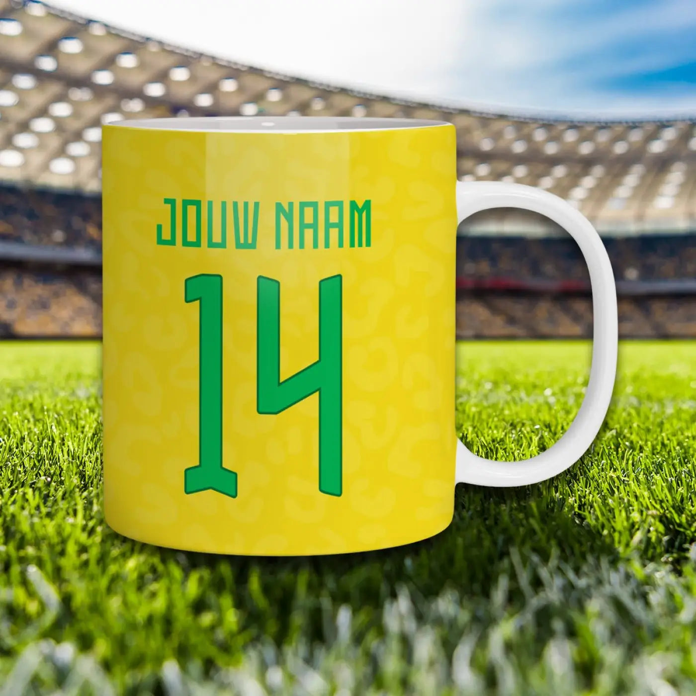 Mok: Brazilië Voetbal Mok (koffiemok) – Kleurmedia®