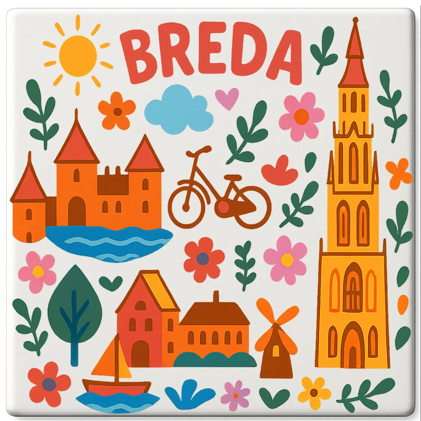 Breda Cadeau Tegeltje - Tegeltjes