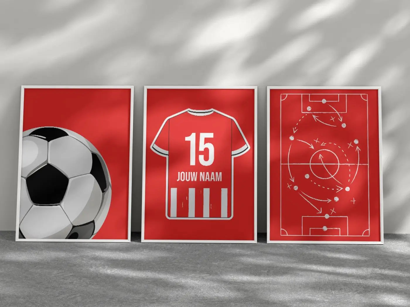 Eindhoven 3-delige posterset - Star collection - Posters 30 x 40 cm - Voetbalposters