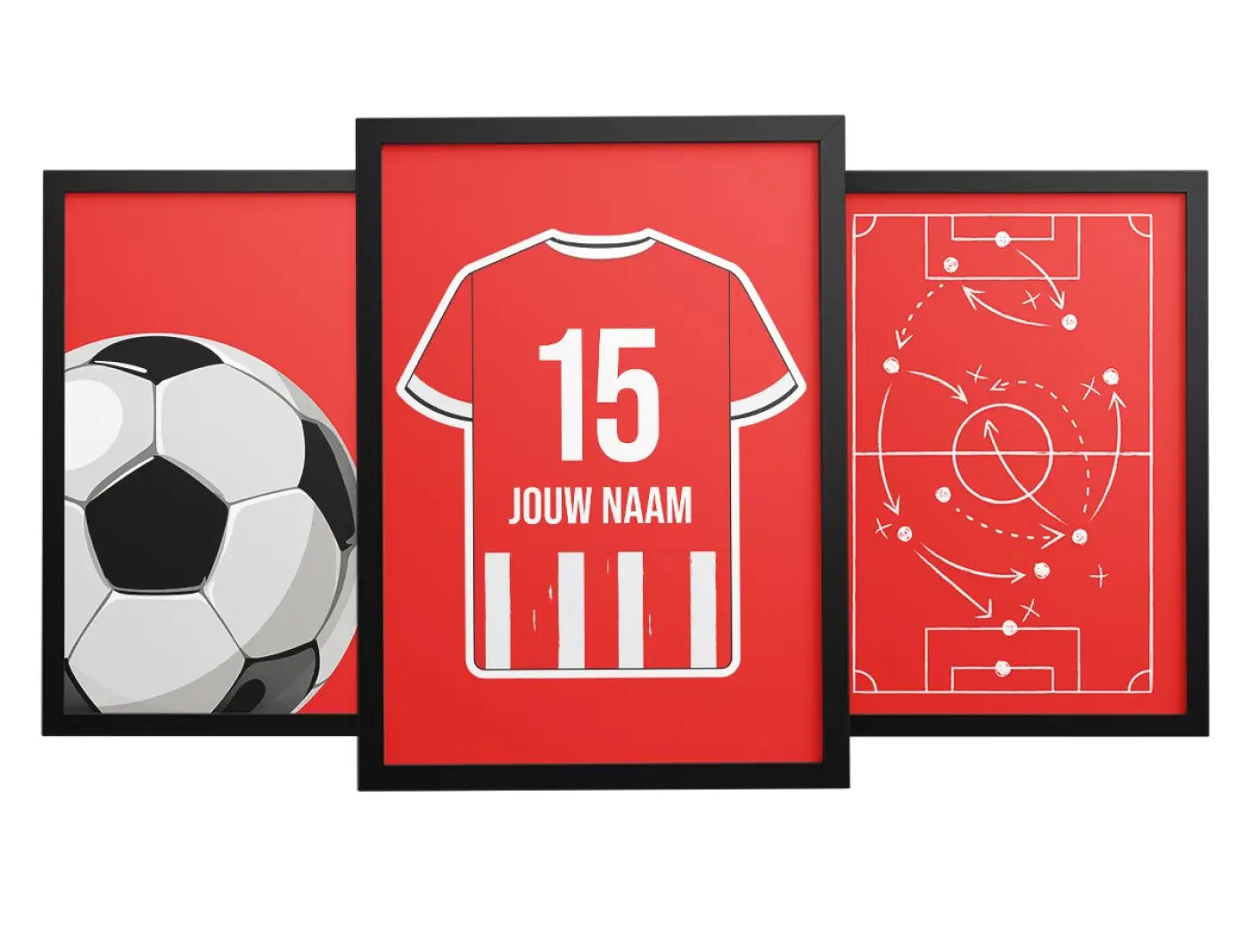 Eindhoven 3-delige posterset - Star collection - Voetbalposters