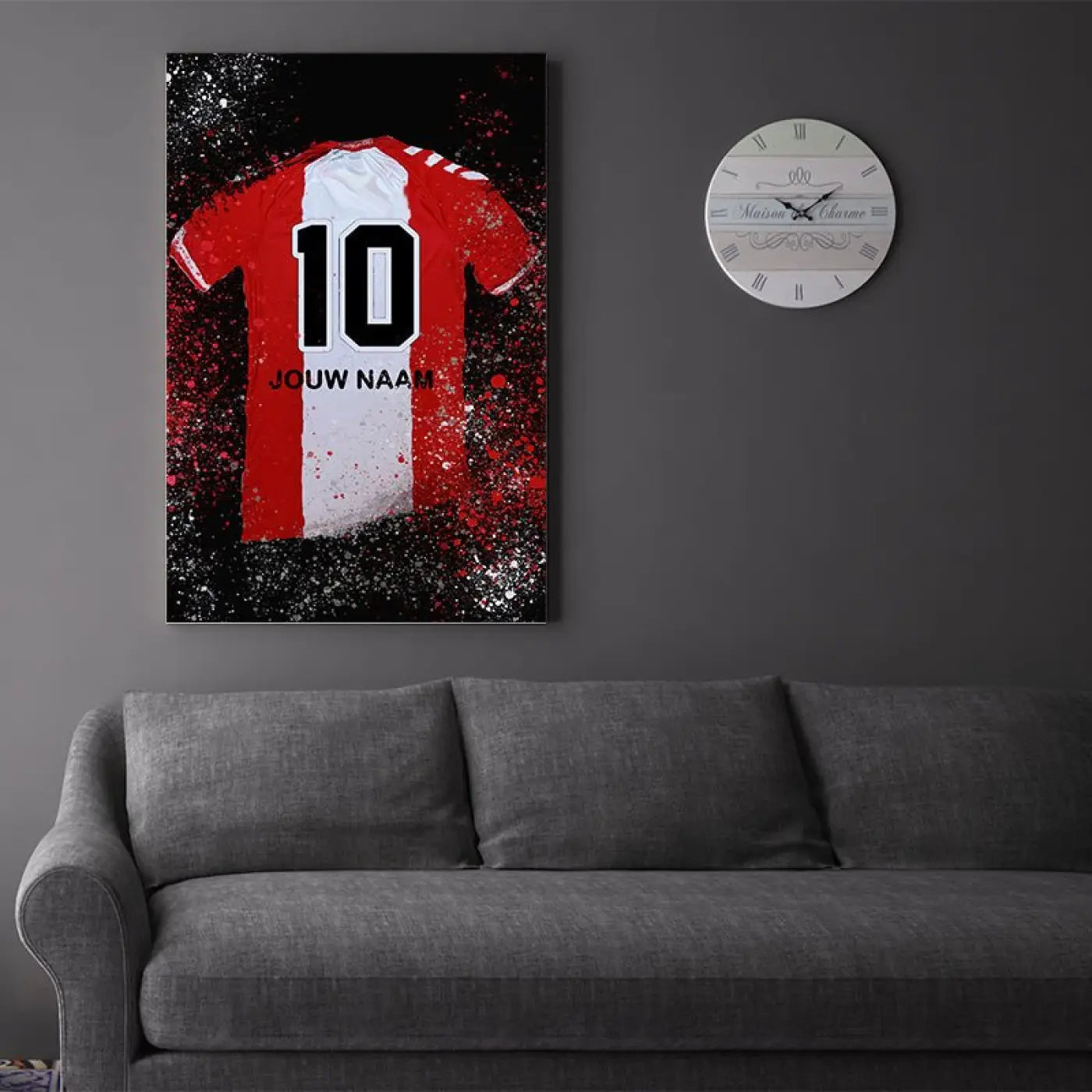 Emmen Shirt - Voetbal Poster - Wanddecoratie - Voetbalposters