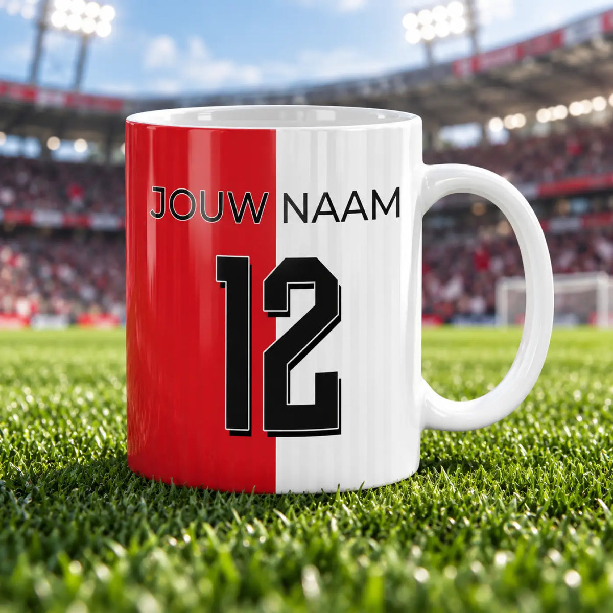Voetbal mok - Gepersonaliseerd met naam
