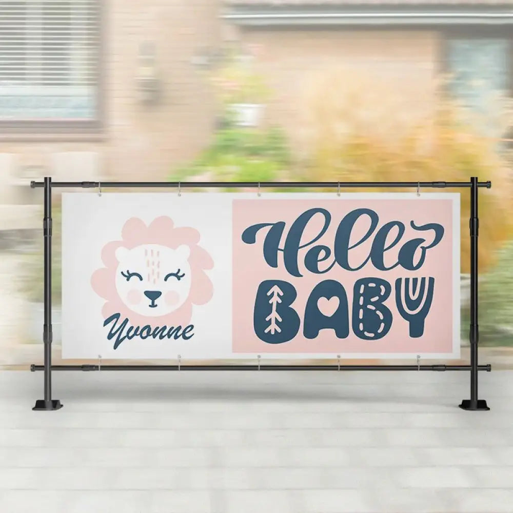 Geboorte spandoek | Leeuwtje Hello Baby - spandoeken