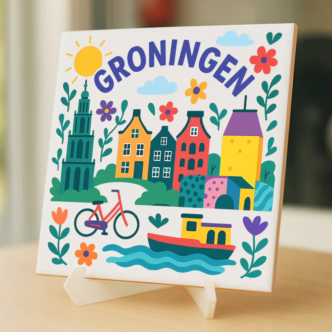 Groningen Cadeau Tegeltje - Tegeltjes