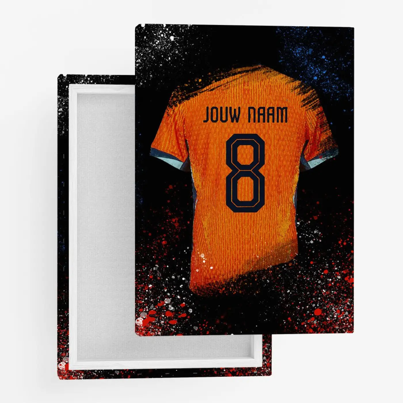 Holland Shirt - Voetbal Poster - Wanddecoratie - Canvas (50x70cm) - Voetbalposters