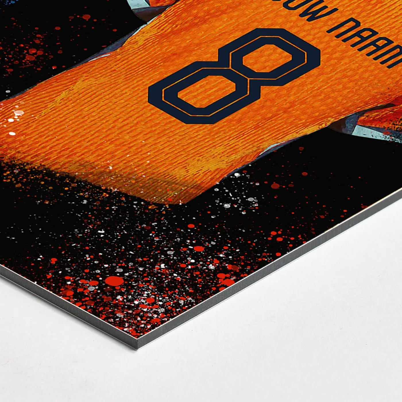 Holland Shirt - Voetbal Poster - Wanddecoratie - Dibond Bord (50x70cm) - Voetbalposters