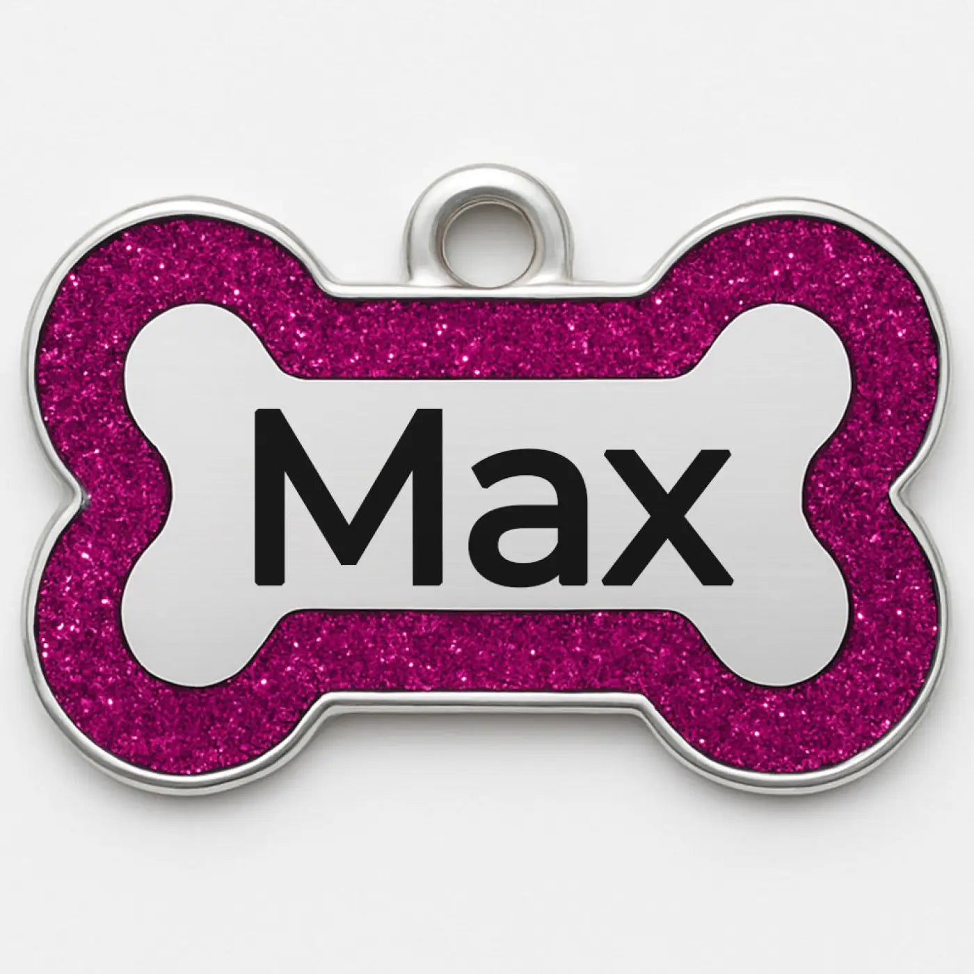 Hondenpenning Glitter Roze
