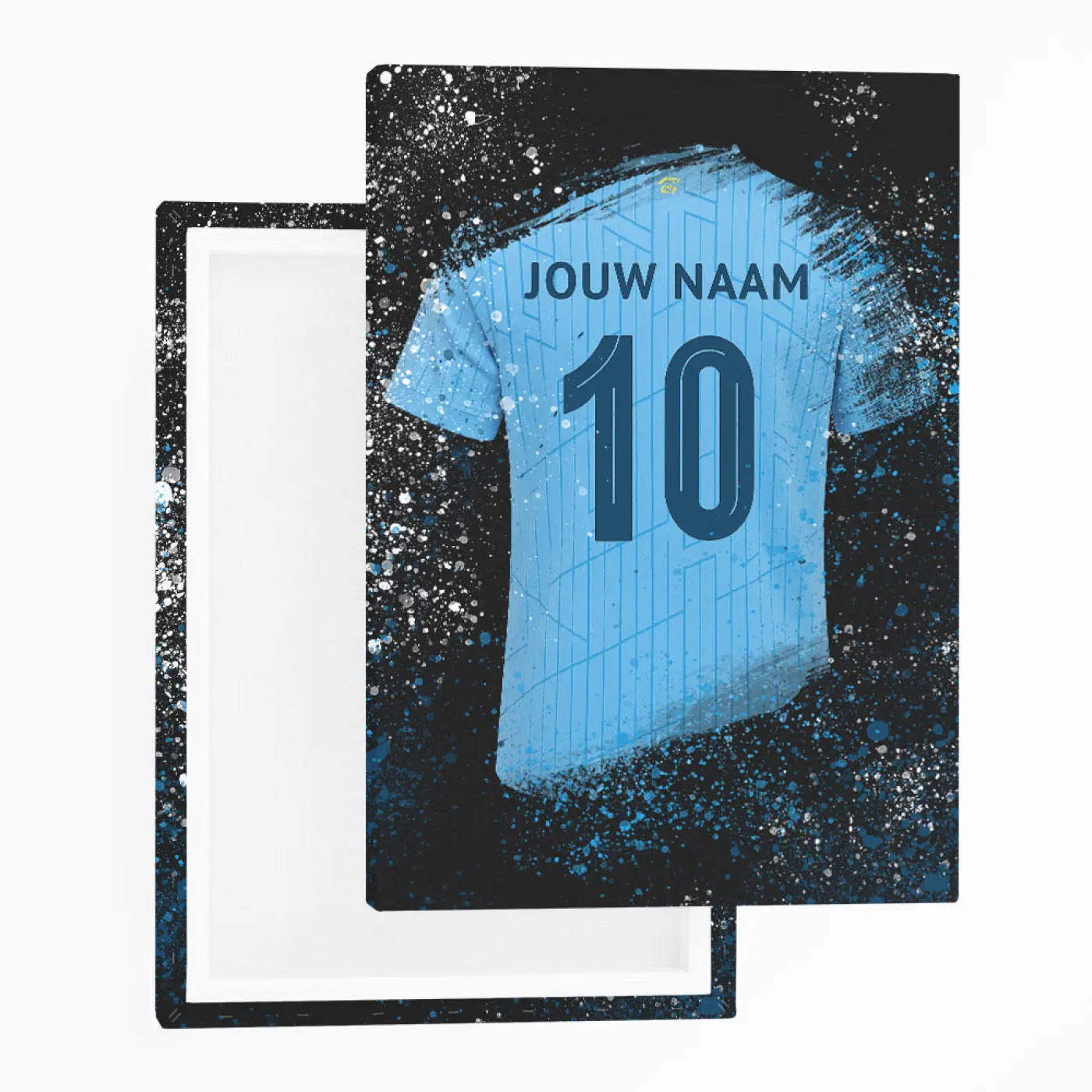 Manchester City Shirt - Voetbal Poster - Wanddecoratie - Canvas (50x70cm) - Voetbalposters