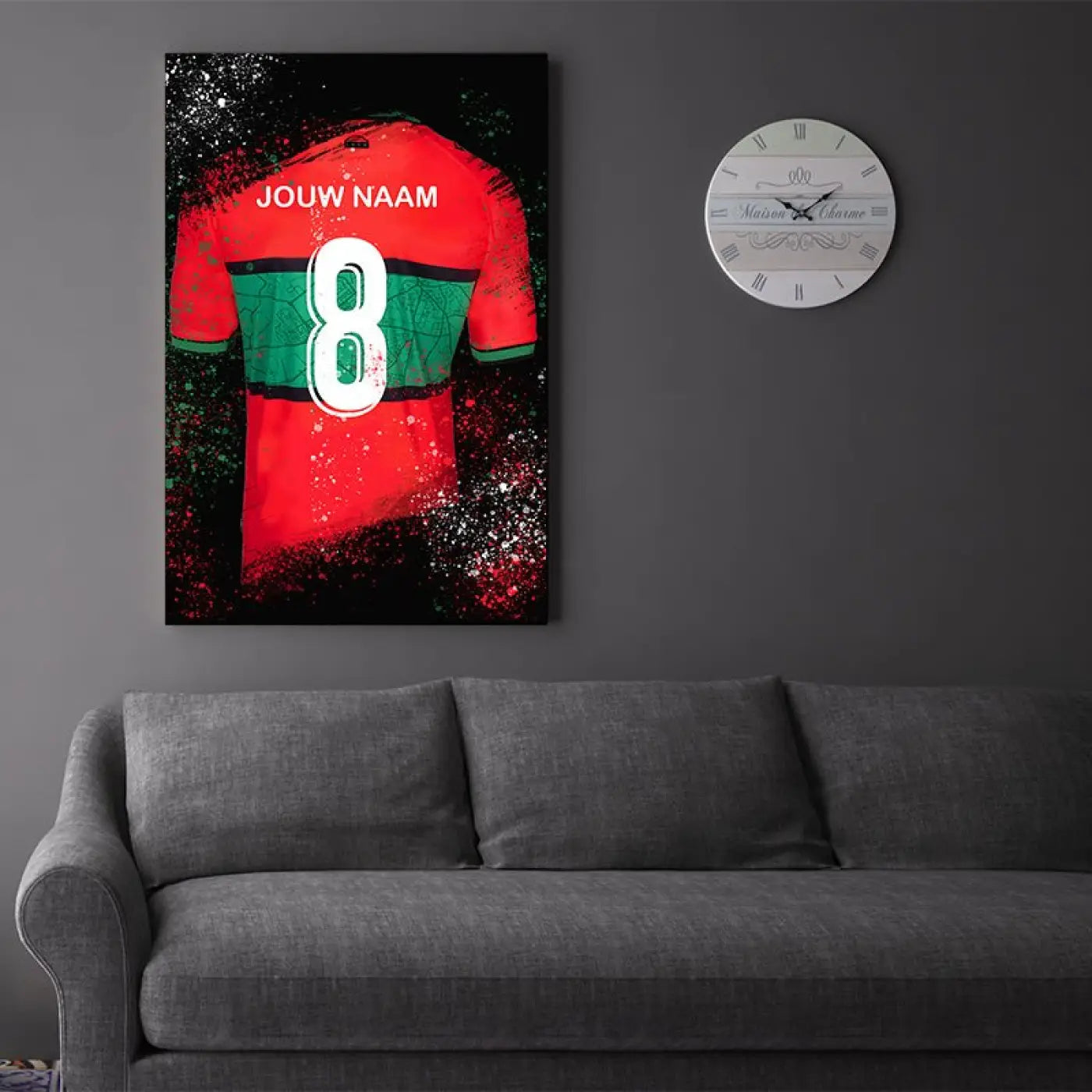 NEC Nijmegen voetbalposter met shirt wanddecoratie