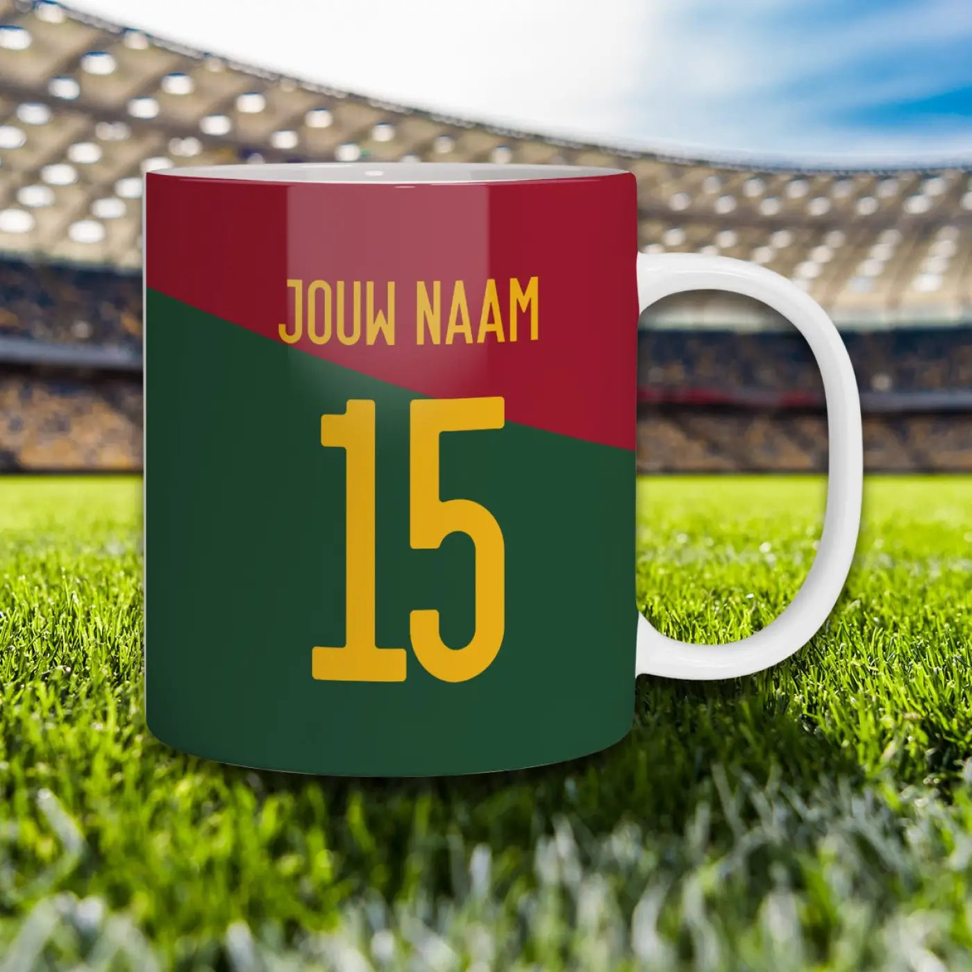 Mok: Portugal Voetbal Mok (koffiemok) – Kleurmedia®