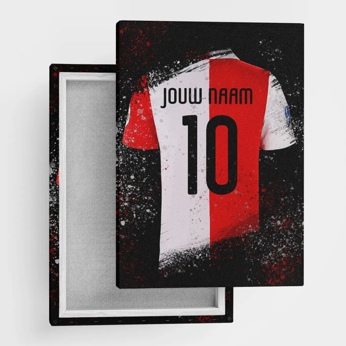 Rotterdam Shirt - Voetbal Poster - Wanddecoratie - Canvas (50x70cm) - Voetbalposters