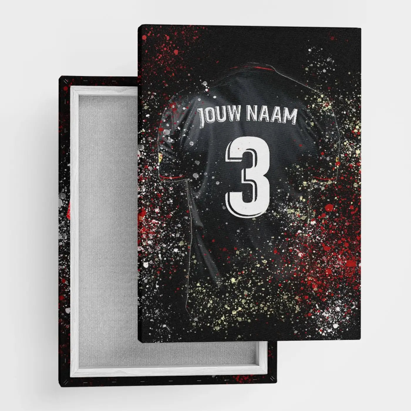Rotterdam Shirt - Voetbal Poster - Wanddecoratie - Canvas (50x70cm) - Voetbalposters
