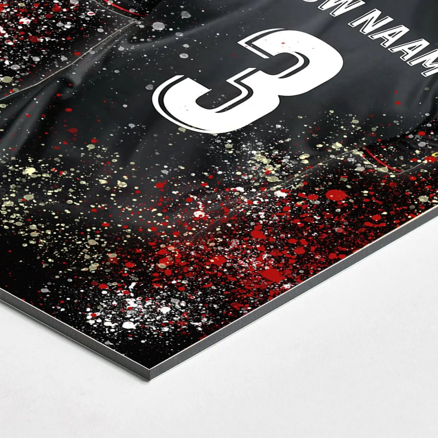 Rotterdam Shirt - Voetbal Poster - Wanddecoratie - Dibond Bord (50x70cm) - Voetbalposters