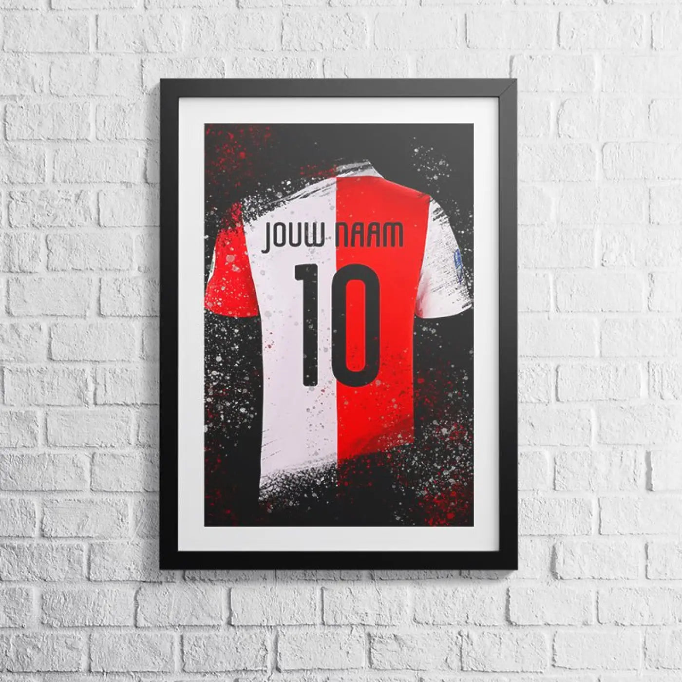 Rotterdam Shirt - Voetbal Poster - Wanddecoratie - Voetbalposters