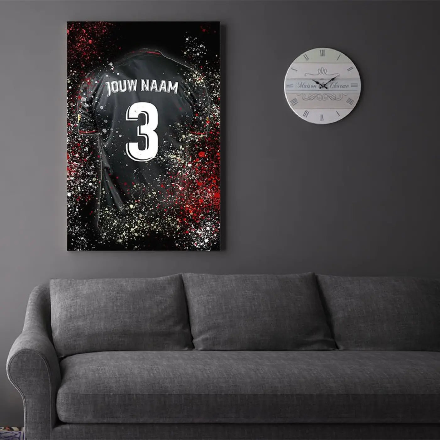 Rotterdam Shirt - Voetbal Poster - Wanddecoratie - Voetbalposters