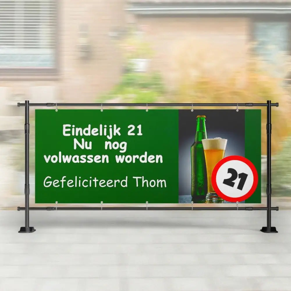 Spandoek Verjaardag | Gefeliciteerd met Biertje - spandoeken