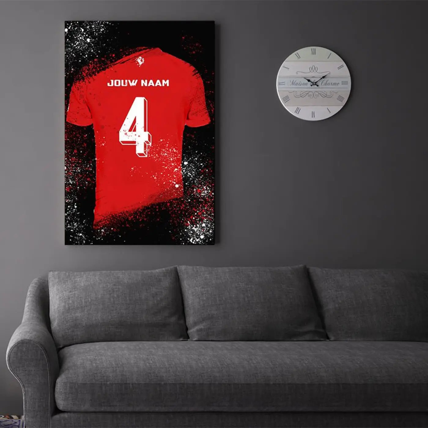 Twente Shirt - Voetbal Poster - Wanddecoratie - Voetbalposters