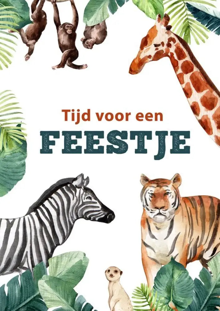 Uitnodiging Kinderfeestje Dieren - kinderfeestjes