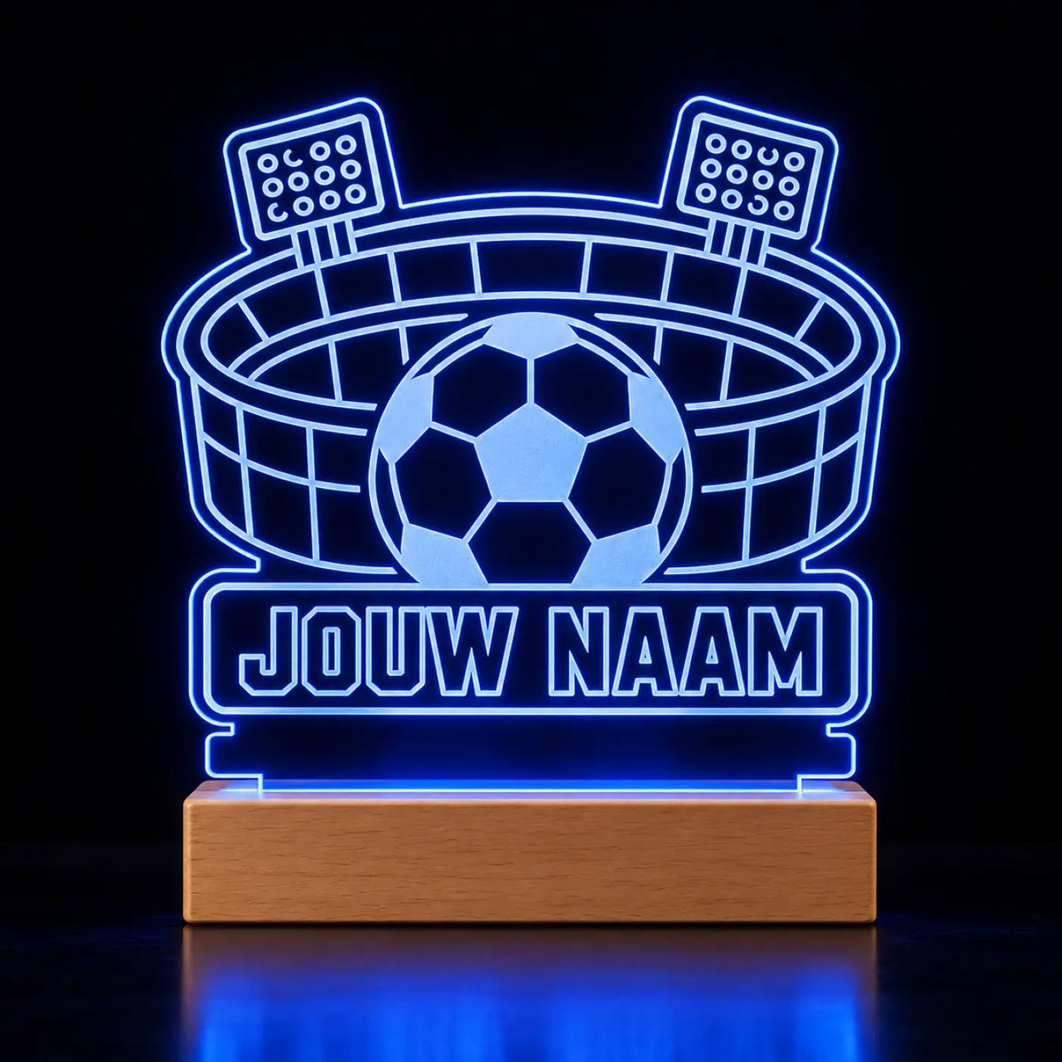 Voetbal LED Lamp met Naam - Stadion